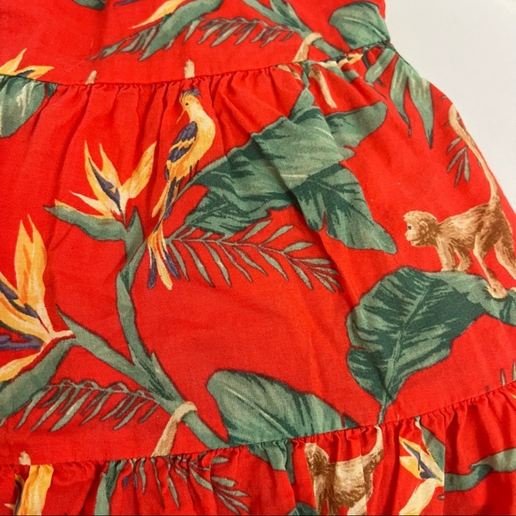 Janie and Jack Red Tropical Print Dress, size 3 to 6 Months - Picture 6 of 6